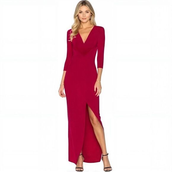 NEW Lovers + Friends Sundance Maxi Dress Raspberry Size Small - Picture 9 of 9